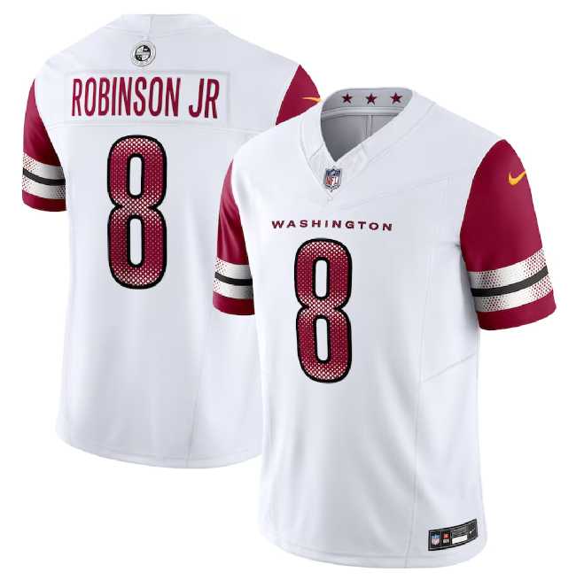 Men & Women & Youth Washington Commanders #8 Brian Robinson Jr. White 2023 F.U.S.E. Vapor Limited Stitched Jersey->washington commanders->NFL Jersey